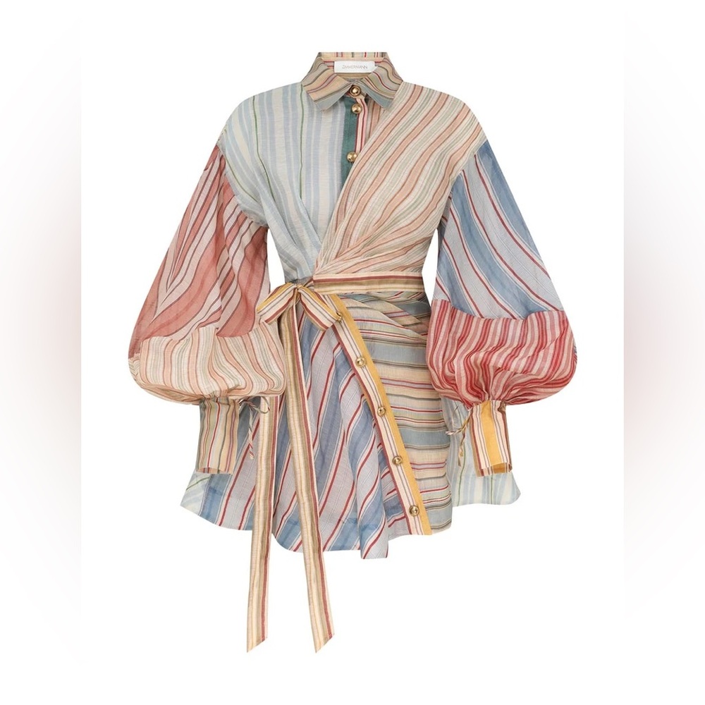 ZIMMERMANN REBELLION STRIPE DRESS